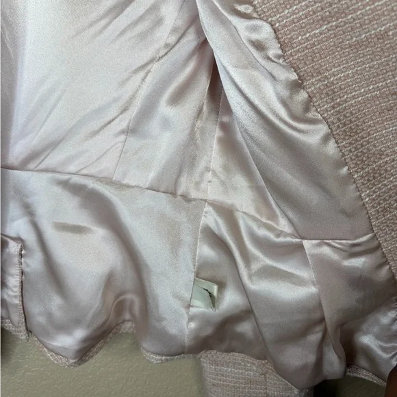The Limited Scandal Collection Light Pink Peplum Gladiator Textured Blazer - Picture 8 of 10